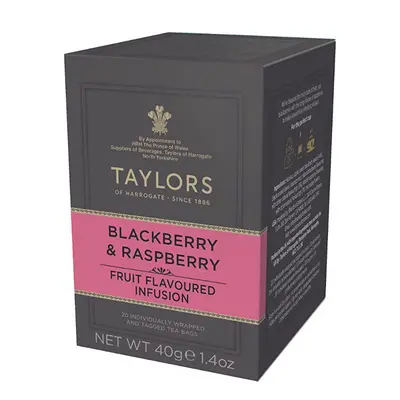Taylors Of Harrogate Blackberry & Raspberry Enveloped Tea – Fruity, Antioxidant-Rich Infusion 1