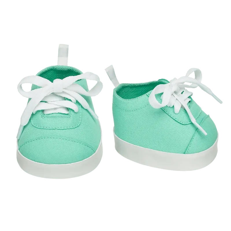 Teal Low-Top Casual Shoes 1
