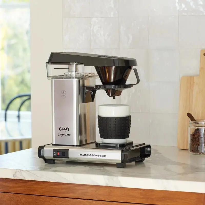 Technivorm Moccamaster Cup-One Drip Coffee Maker – Polished Silver Finish 1