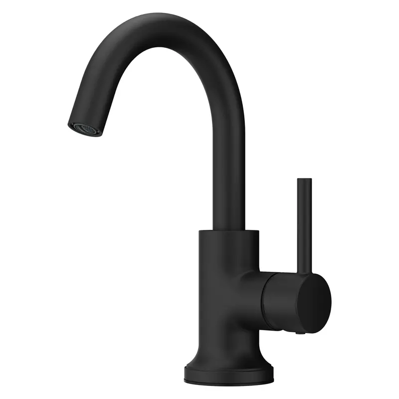 Tenet Single-Handle Bathroom Faucet In Matte Black 1