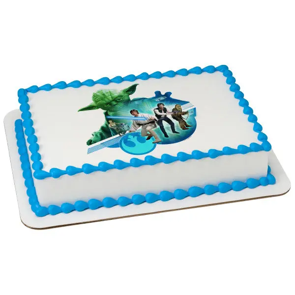 The Force Is Strong Motif Edible Cake Topper 1