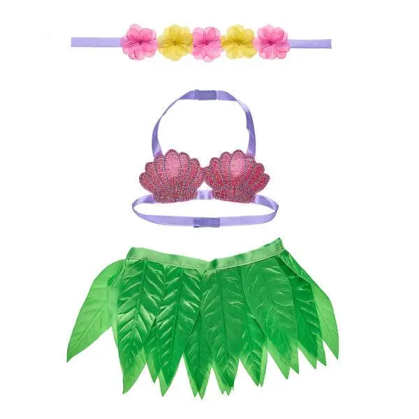 Tropical Hula Skirt Ensemble (3-Piece) 1
