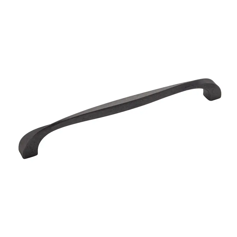 Twist 8-13/16-Inch (224Mm) Black Iron Cabinet Pull 1