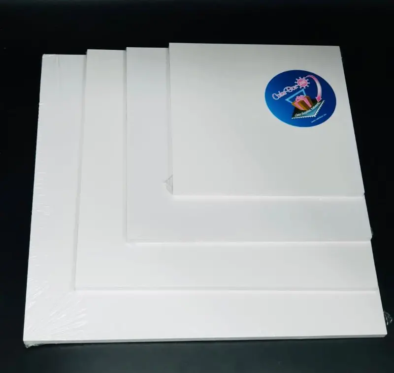 Ultra-Thin 9Mm White Square Masonite Cake Board – Premium Mdf Surface 1