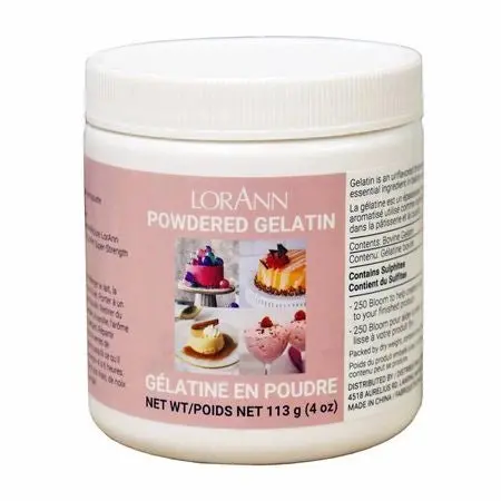 Unflavored Gelatin Powder – 250 Bloom, 4 Oz Food-Grade Jar 1