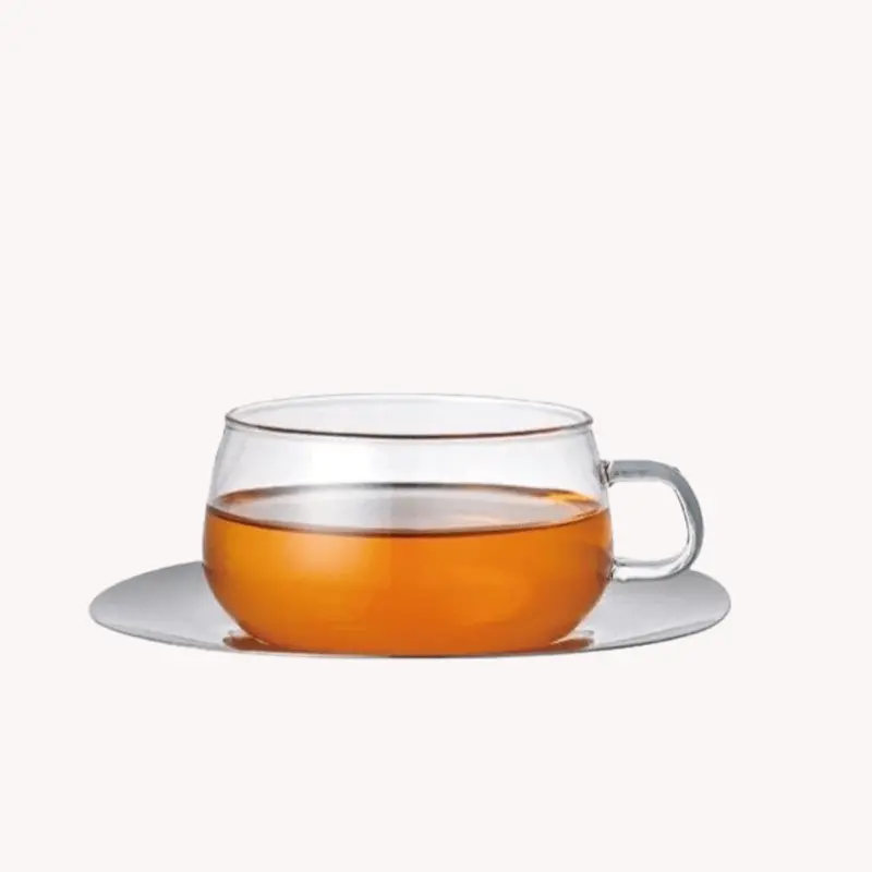 Unitea 230Ml Glass Cup And Saucer Set 1