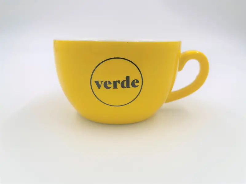 Verde Yellow 12Oz Cappuccino Cup For Bold Café Aesthetics 1