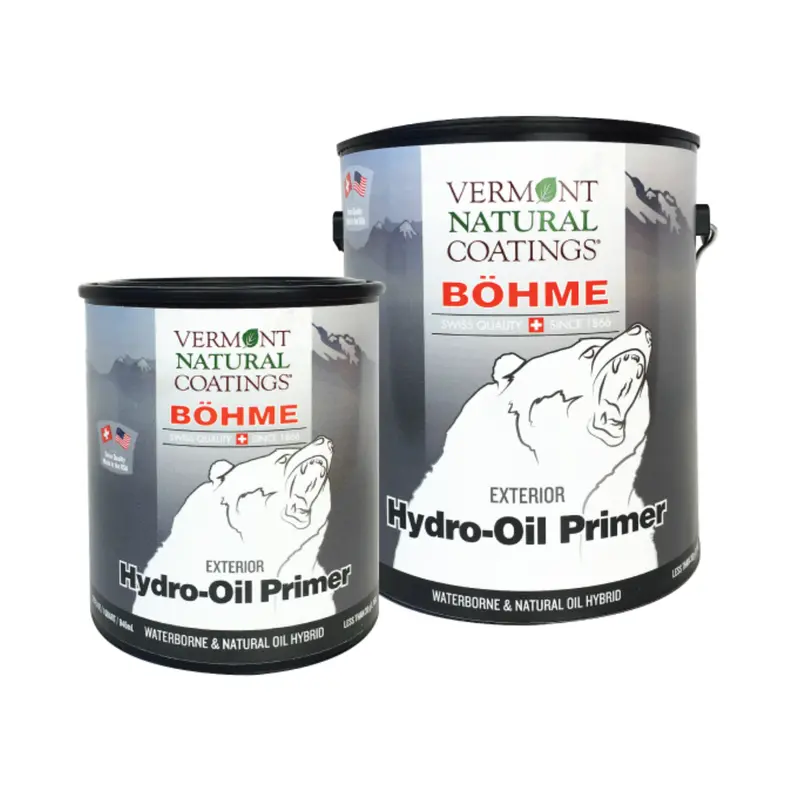 Vermont Natural Coatings Bohme Hydro Oil-Based Wood Primer – Low-Voc Interior/Exterior Base Coat 1