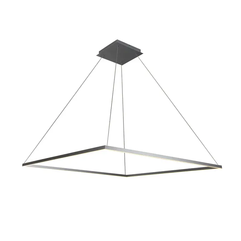 Vonn Atria 51-Inch Silver Square Led Chandelier – Modern Suspended Design 1