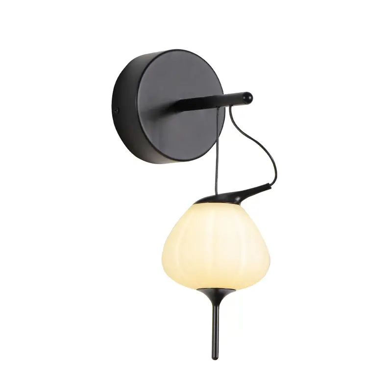Vonn Lecce Black Led Wall Sconce With Clear Glass Shade 1