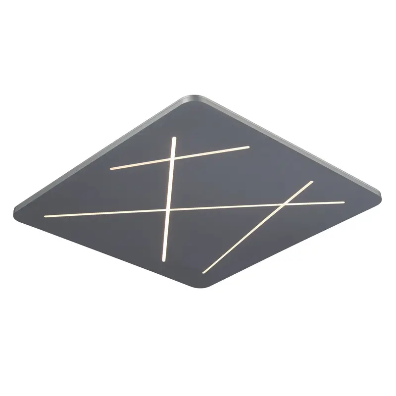 Vonn Tureis 18-Inch Modern Square Led Ceiling Light – Clean Silver Finish 1