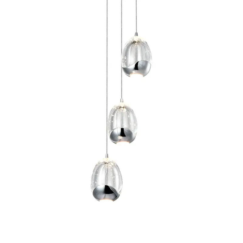 Vonn Venezia 3-Light Polished Chrome Led Pendant 1