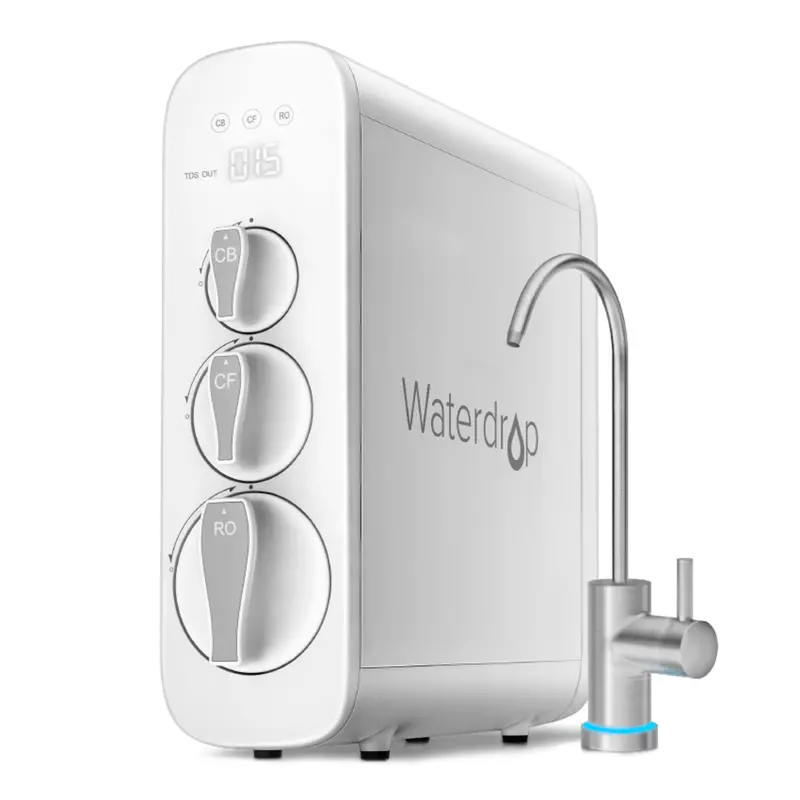 Waterdrop Wd-G3-W Smart Reverse Osmosis Water Filter – High-Flow Tankless Ro 1