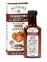 Watkins Natural Strawberry Extract – 2 Oz Glass Bottle 1