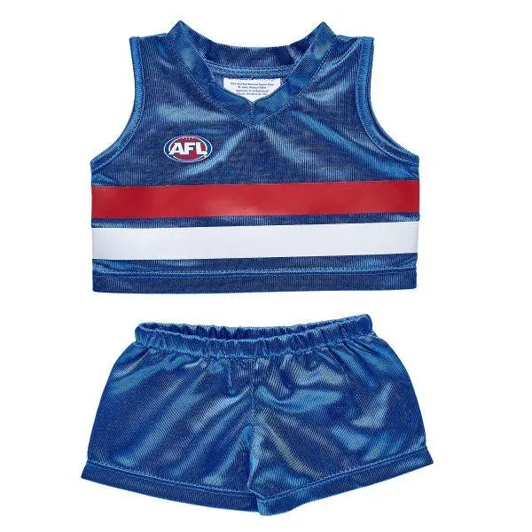 Western Bulldogs Afl Teddy Bear Guernsey 1