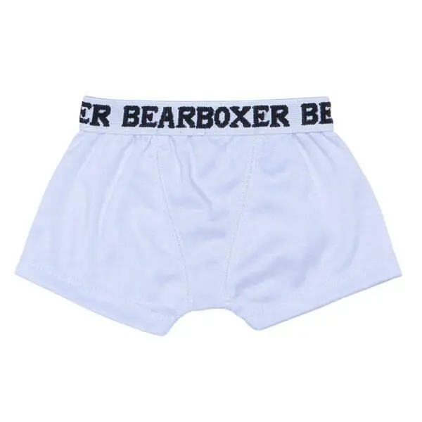 White Bear-Print Cotton Boxer Shorts 1