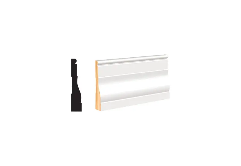 White Casing Molding – 11/16" Thick × 3-1/2" Tall × 8 Ft Long 1
