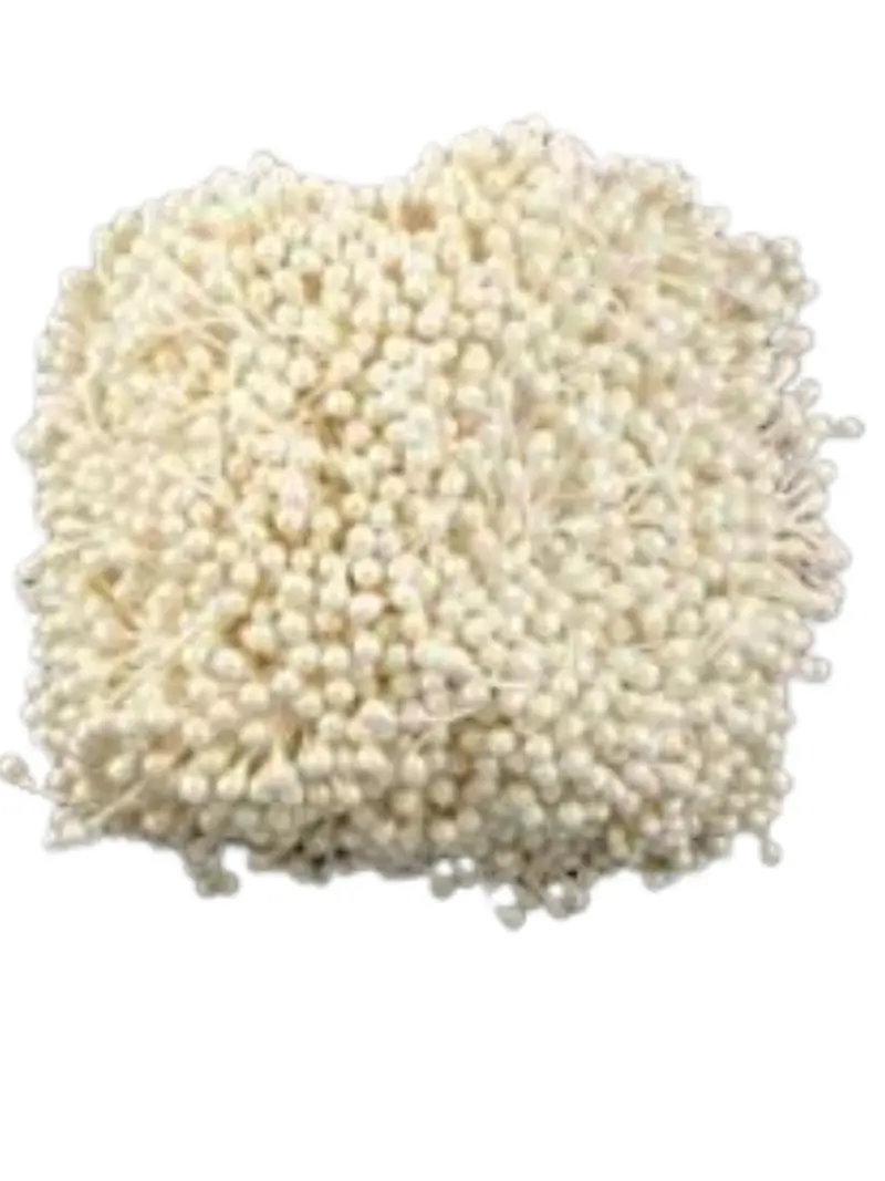 White Floral Stamens – Bulk Pack For Flower Making 1