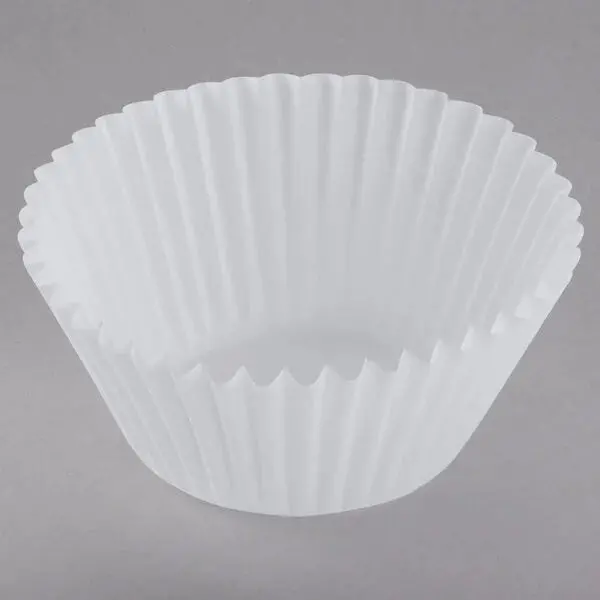 White Fluted Mini Cupcake Liners (2" X 1.5", 500 Count) 1