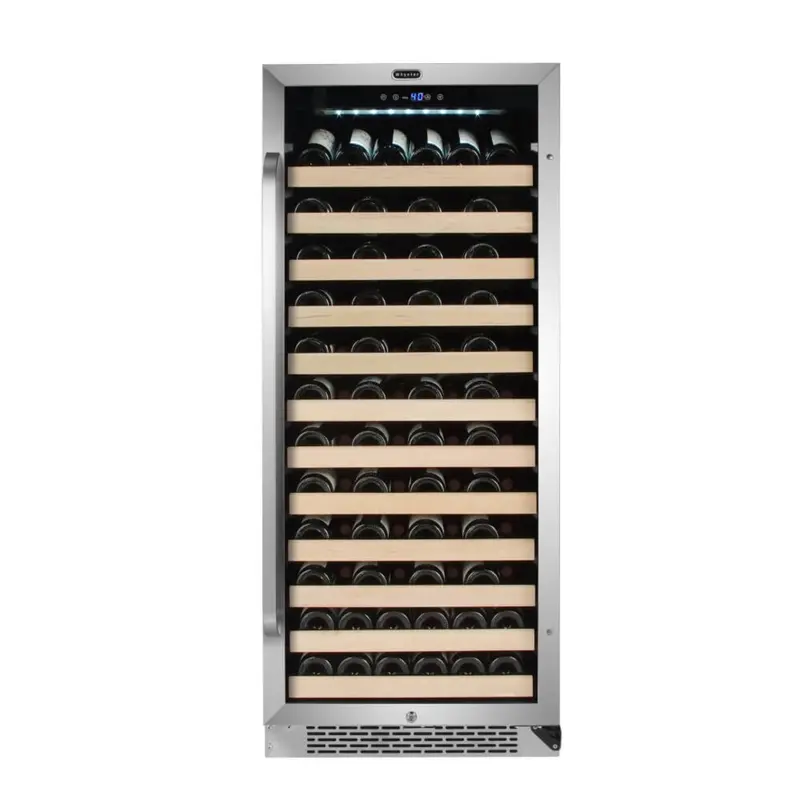 Whynter 100-Bottle Built-In Wine Cooler – Stainless Steel Compressor Refrigerator With Led Display 1