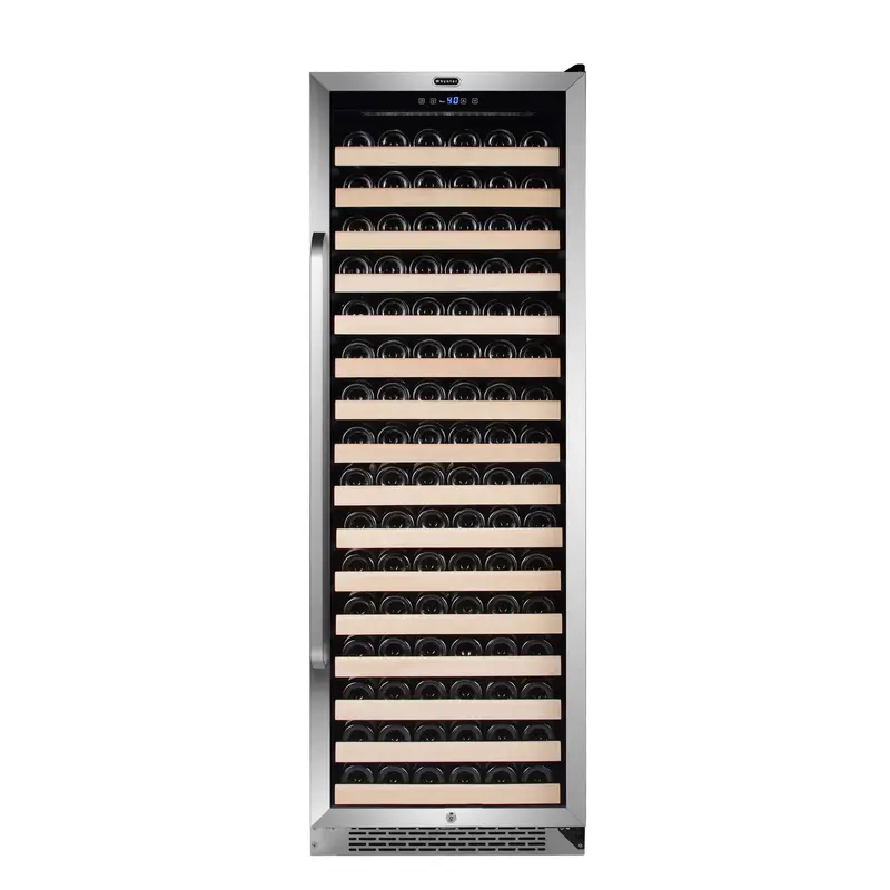 Whynter 166-Bottle Stainless Steel Built-In Wine Refrigerator – Compressor-Cooled With Led Display 1