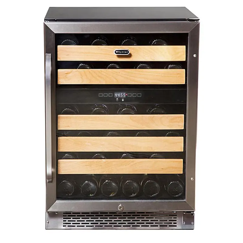 Whynter 46-Bottle Dual-Zone Built-In Wine Cooler – Independent Temperature Control 1