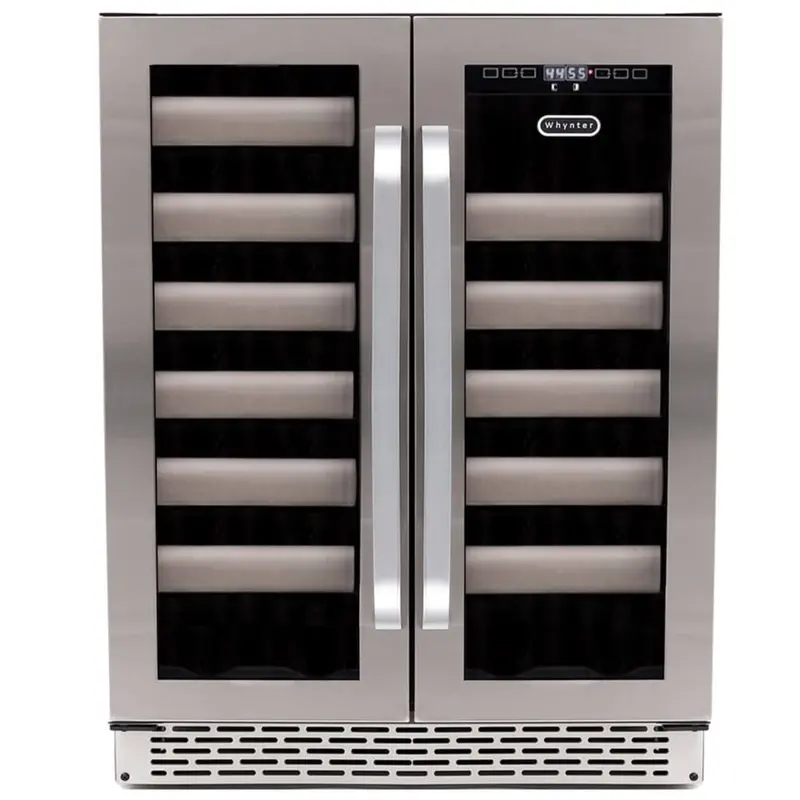 Whynter Elite 40-Bottle Dual-Zone Built-In Wine Cooler With Seamless Stainless Steel Door 1