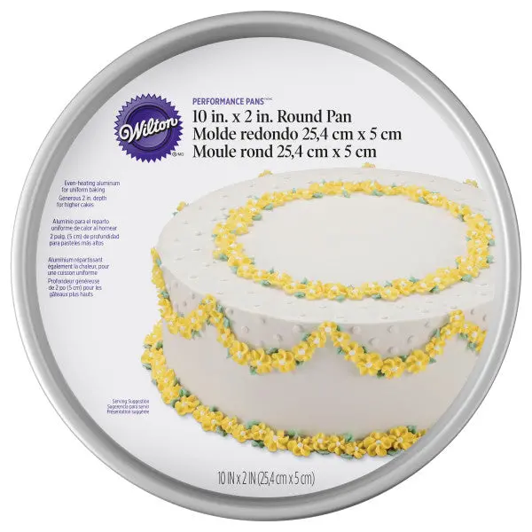 Wilton 10 × 2-Inch Aluminum Round Cake Pan 1