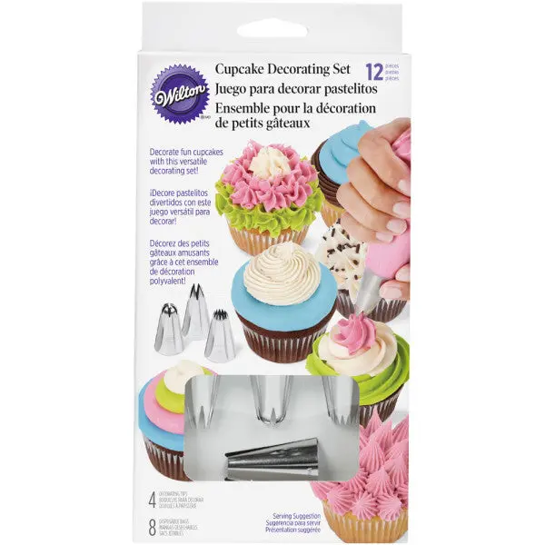 Wilton 12-Piece Cupcake Icing Tip Set For Customized Frosting Designs 1