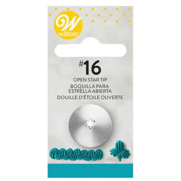 Wilton #16 Open Star Tip For Medium-Sized Rosettes And Borders 1