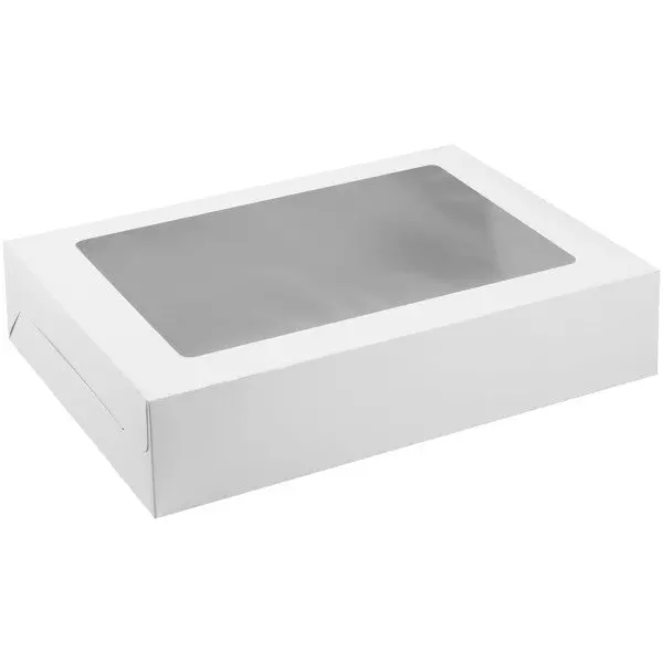 Wilton 19 X 14-Inch Foldable White Cake Box With Viewing Window 1