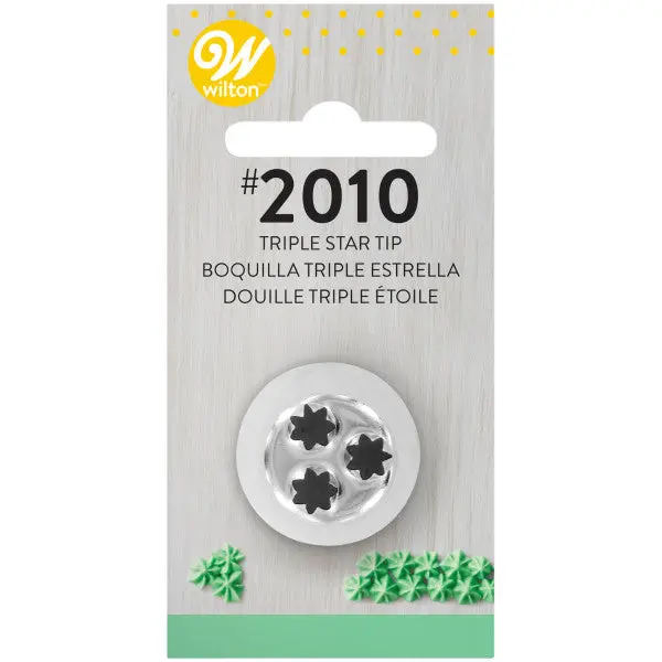 Wilton 2010 Triple Star Piping Tip For Textured Cake Designs 1
