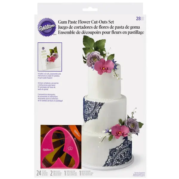 Wilton 28-Piece Fondant & Gum Paste Flower Cutter Kit 1