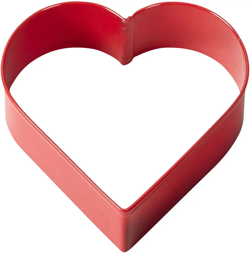Wilton 3-Inch All-Metal Red Heart Cookie Cutter 1