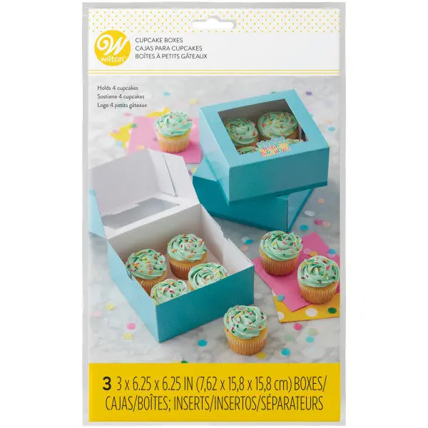 Wilton 3-Pack Happy Birthday Cupcake Boxes 1