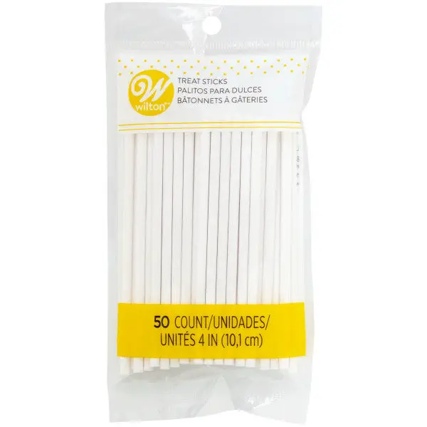 Wilton 4-Inch White Treat Sticks – 50-Count Value Pack 1