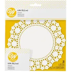 Wilton 6-Inch Round White Paper Doilies (20-Pack) 1