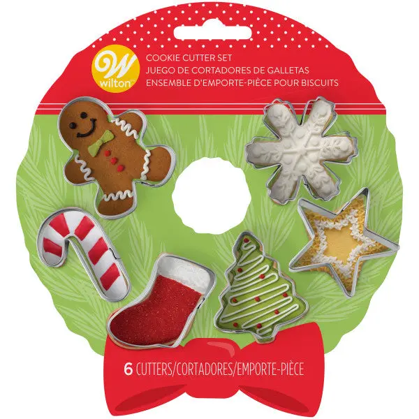 Wilton 6-Piece Mini Christmas Cookie Cutter Set 1