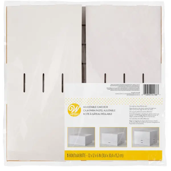 Wilton Adjustable 12-Inch White Cake Carry Box 1