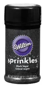 Wilton Black Sanding Sugar – 3.25 Oz Dramatic Contrast For Themed Desserts 1