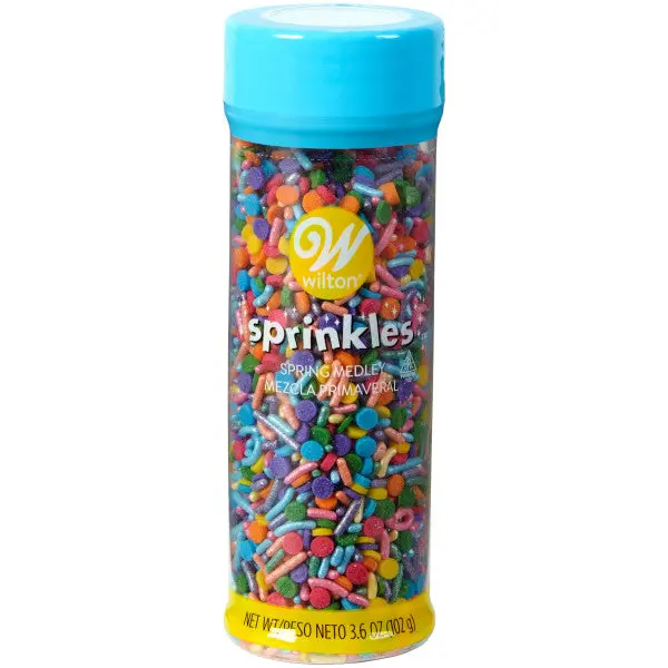Wilton Blooming Colors Sprinkles Mix – 3.6 Oz Garden-Inspired Pastel & Bright Blend 1