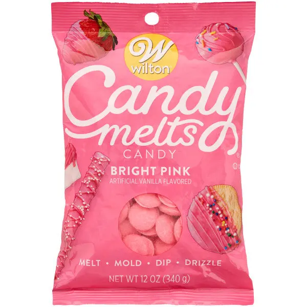 Wilton Bright Pink Candy Melts – 12 Oz Bulk Melting Chocolate 1