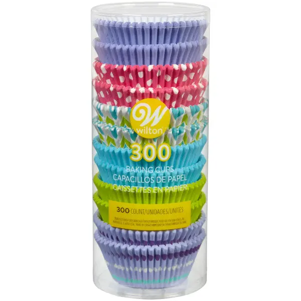 Wilton Bright Summer-Style Cupcake Liners – 300-Pack 1