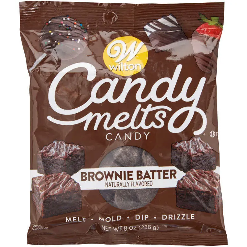 Wilton Brownie Batter Candy Melts – 8 Oz Smooth Melting Chocolate-Style Wafers 1
