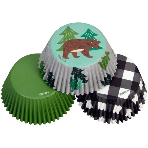Wilton Camping Adventures Standard Baking Cups – 75-Count Pack 1