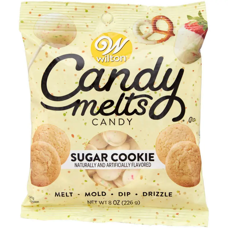 Wilton Candy Melts In Sugar Cookie Flavor – 8 Oz Bag Of Decorative Candy Wafers 1