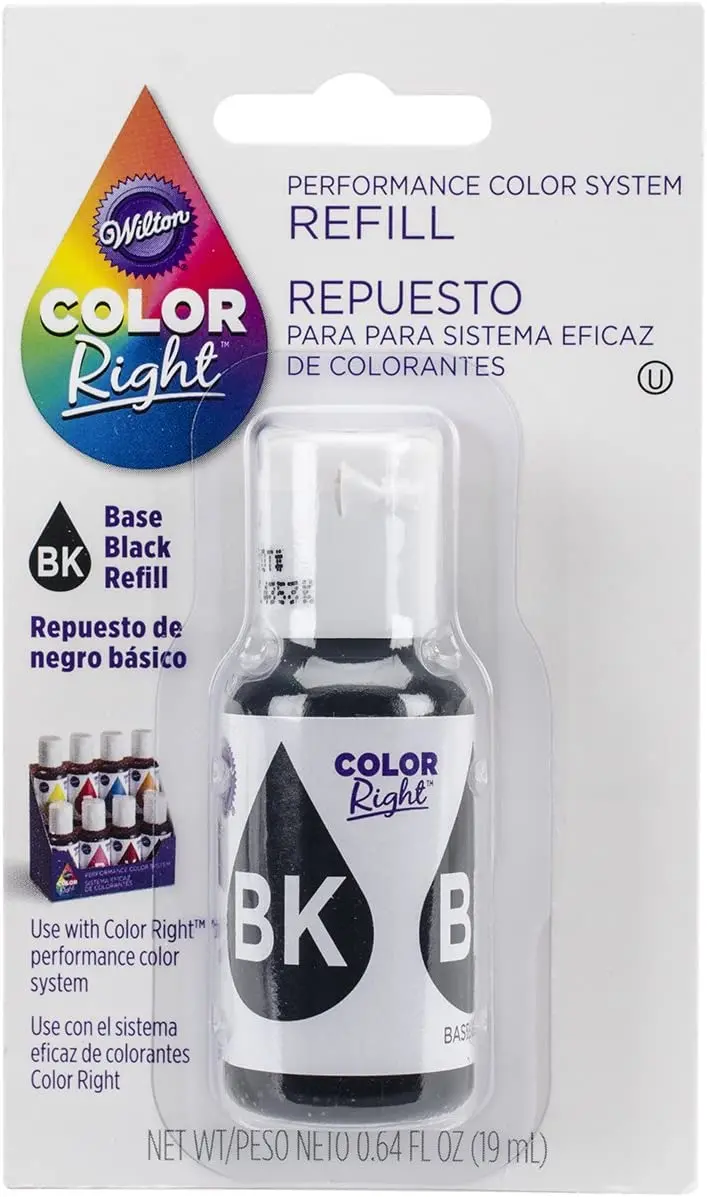 Wilton Color Right Black Refill – 0.07 Oz Concentrated Food Color 1
