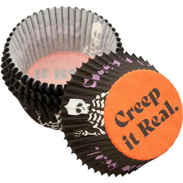Wilton ‘Creep It Real’ Halloween Cupcake Liners – 75-Count Themed Baking Cups 1