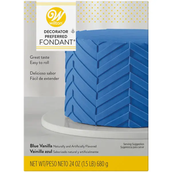 Wilton Decorator Preferred Blue Fondant (24 Oz) – Cool-Tone Modeling Icing 1