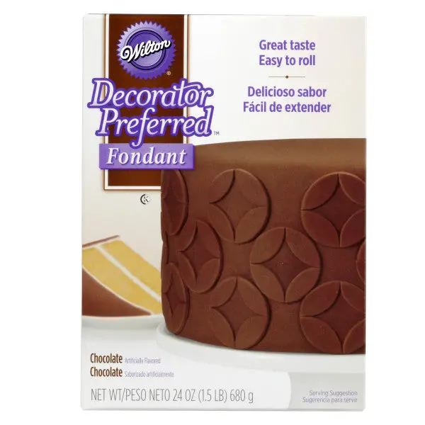 Wilton Decorator Preferred Chocolate Fondant (24 Oz) – Rich Cocoa-Flavored Icing 1